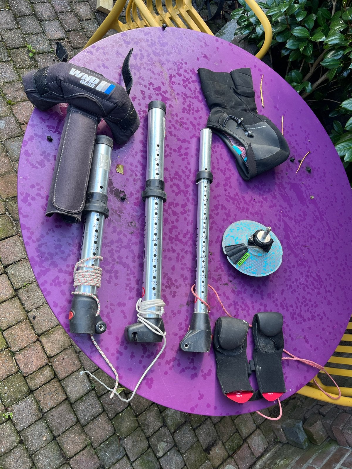 Diverse windsurf accessoires: baseplates, mastverlengers, wa, Watersport en Boten, Ophalen, Gebruikt, Met mastverlenger, Overige typen