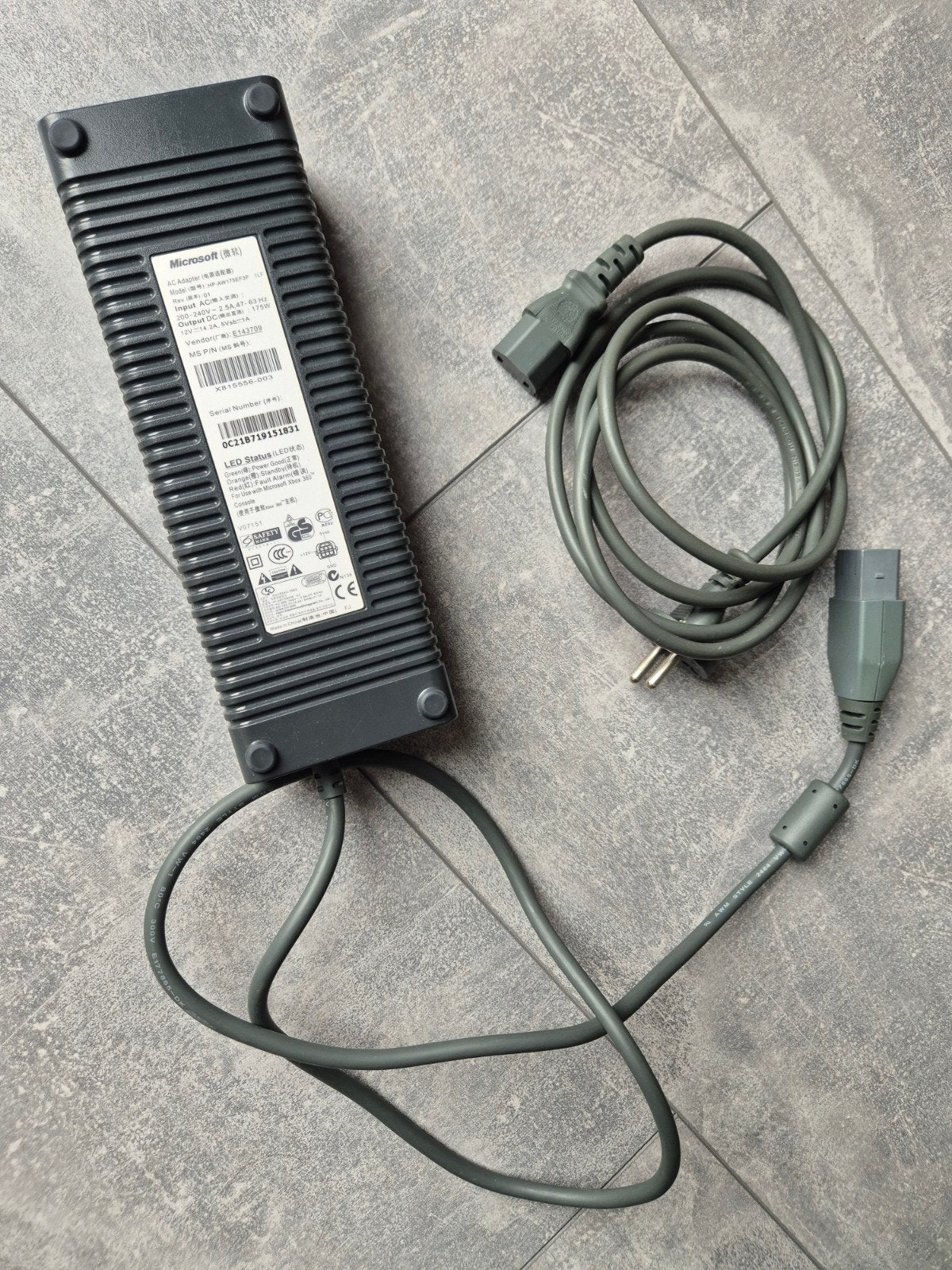 XBOX 360 - Stroomkabel / Adapter / Voeding - Origineel, Ophalen of Verzenden, Gebruikt, Voeding of Kabel, Xbox 360