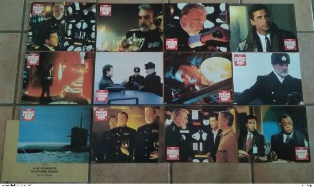 THE   HUNT   FOR   RED   OCTOBER      lobbycard set., Verzamelen, Verzenden, Gebruikt, A4 of kleiner, Film en Tv