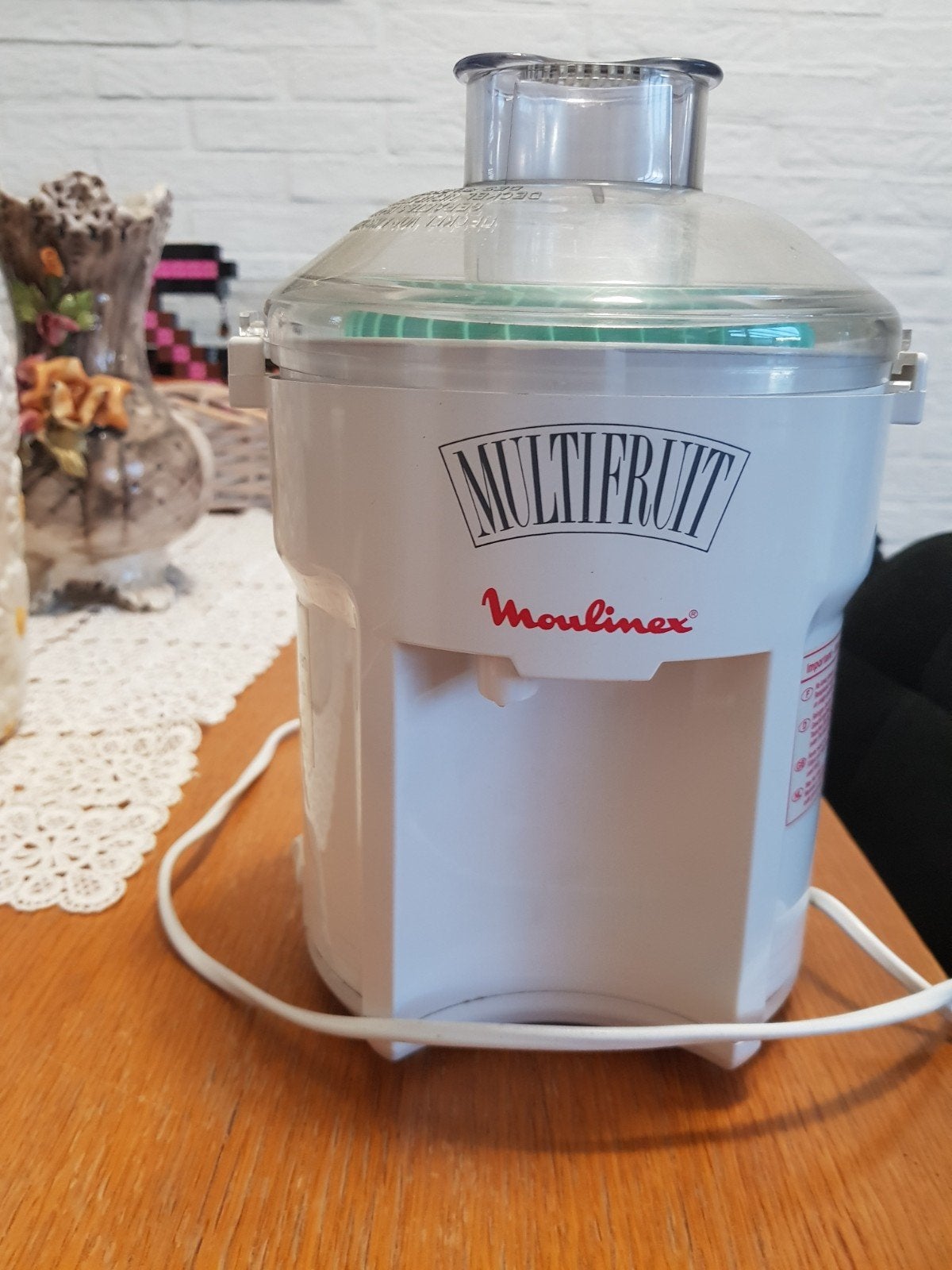 Moulinex Multifruit sapcentrifuge, Ophalen, Zo goed als nieuw, Elektrisch, Sapcentrifuge