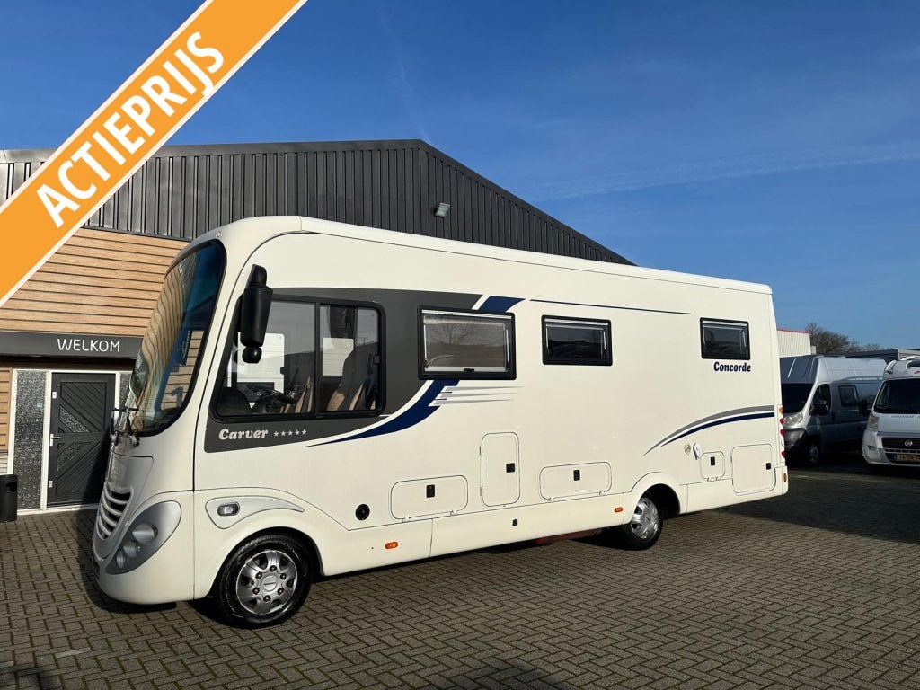 Concorde Carver 771 L automaat / enkele bedden, Caravans en Kamperen, Campers, Buitenlamp, Ringverwarming, Airbags, 7 tot 8 meter