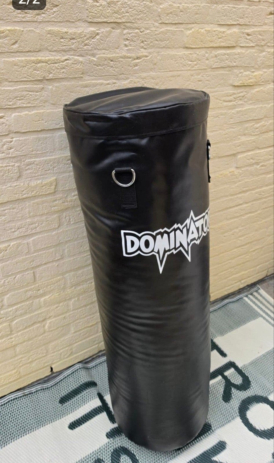 Dominator Bokszak - Zwart, Zo goed als nieuw, Sport en Fitness, Boksen, Ophalen, Zo goed als nieuw, Bokszak