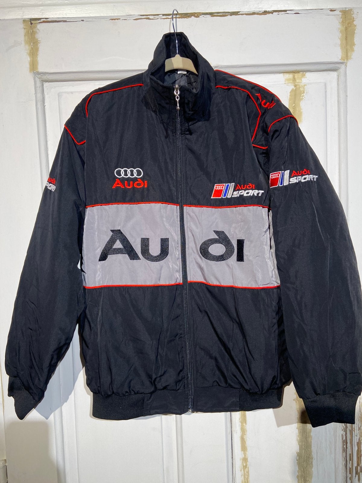Audi Sport Racing-jas (maat XL) vintage f1, Ophalen of Verzenden, Zo goed als nieuw, Maat 56/58 (XL), Zwart