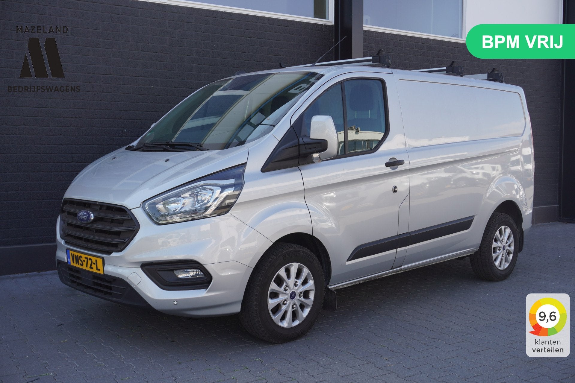 Ford Transit Custom 2.0 TDCI 130PK Automaat EURO 6 - Airco -, Auto's, Bestelauto's, Stof, 4 cilinders, Bedrijf, Diesel
