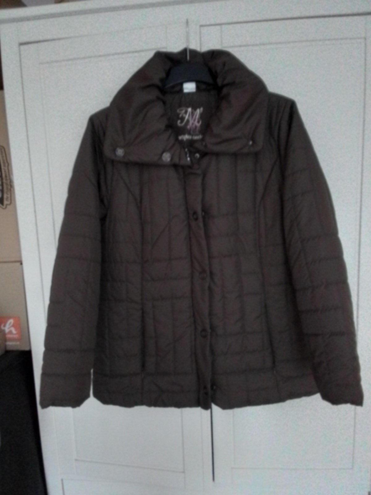 Bruin tussendoor/winterjas maat 46 MS mode, Ophalen of Verzenden, Zo goed als nieuw, Maat 46/48 (XL) of groter, Bruin