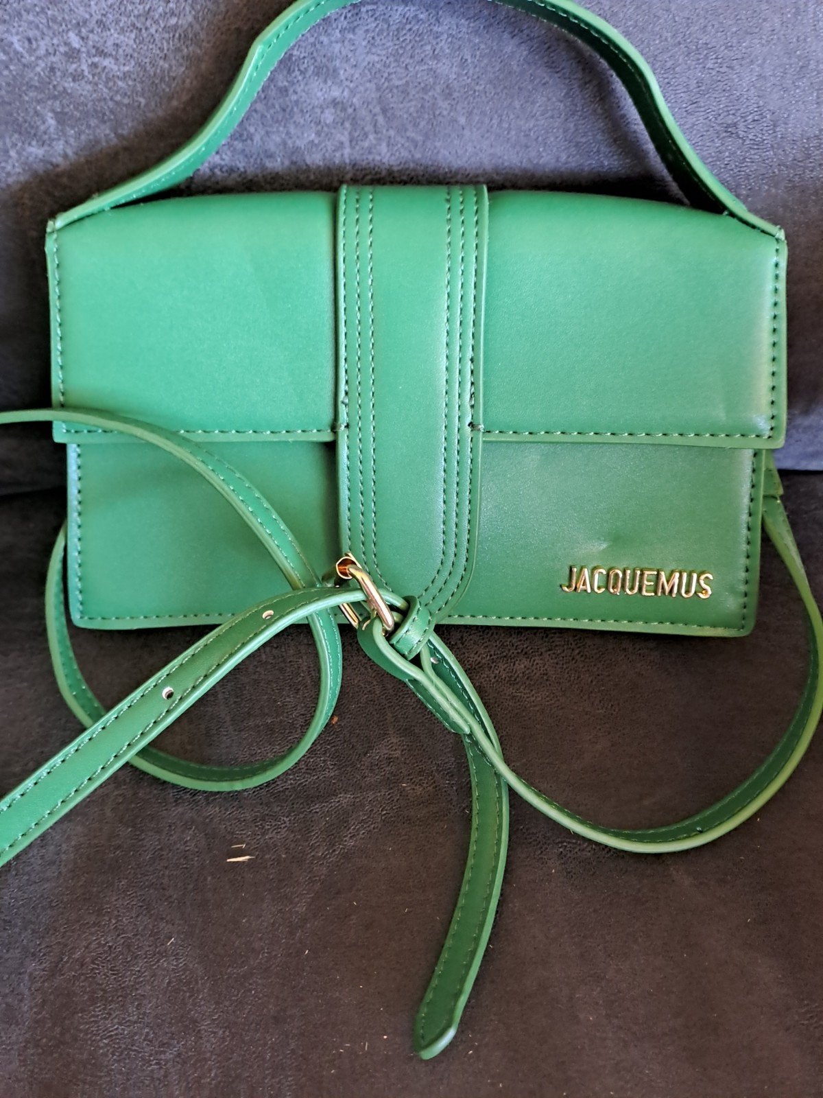 Jacquemus Leren Tas - Groen, Made in Spain, Ophalen of Verzenden, Nieuw, Groen, Schoudertasje