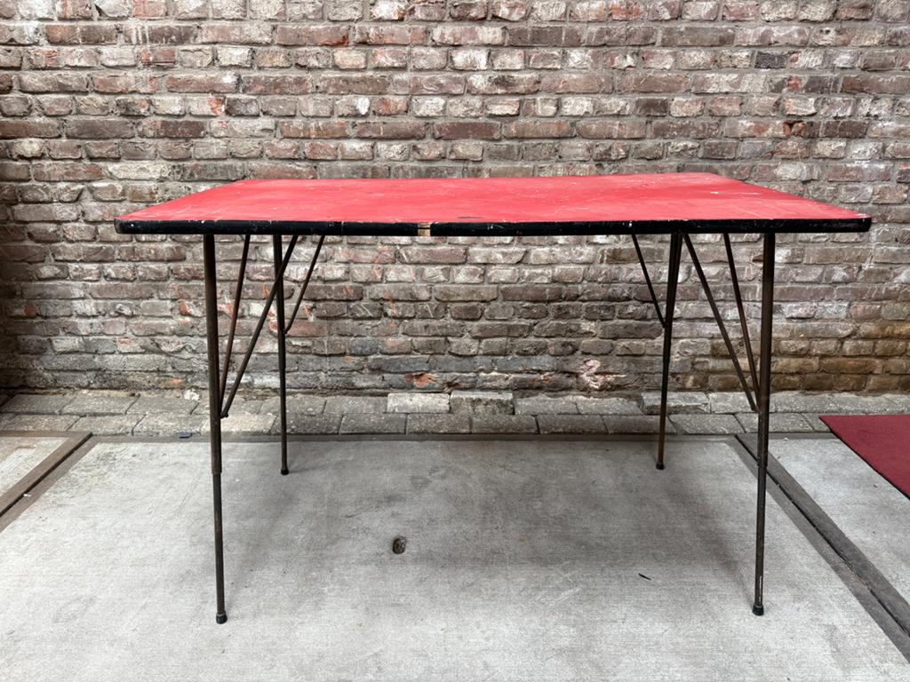 Vintage tafel, Rudolf Wolf voor Elrijk 1960, Ophalen, Gebruikt, 100 tot 150 cm, Info@vintagehaarlem.nl