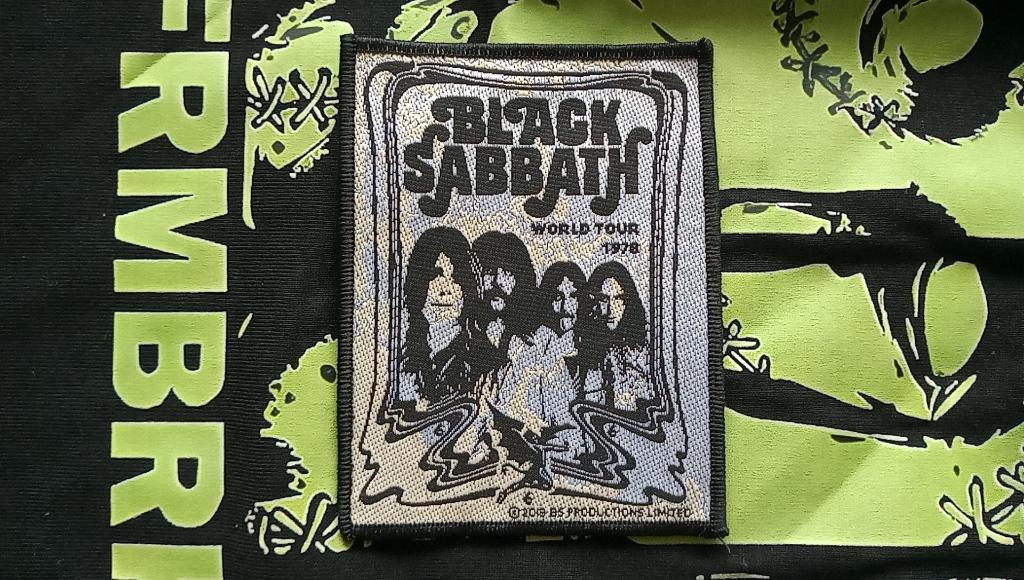Black Sabbath mooie nieuwe world tour 1978 patch 33-  Ozzy, Verzenden, Nieuw, Kleding