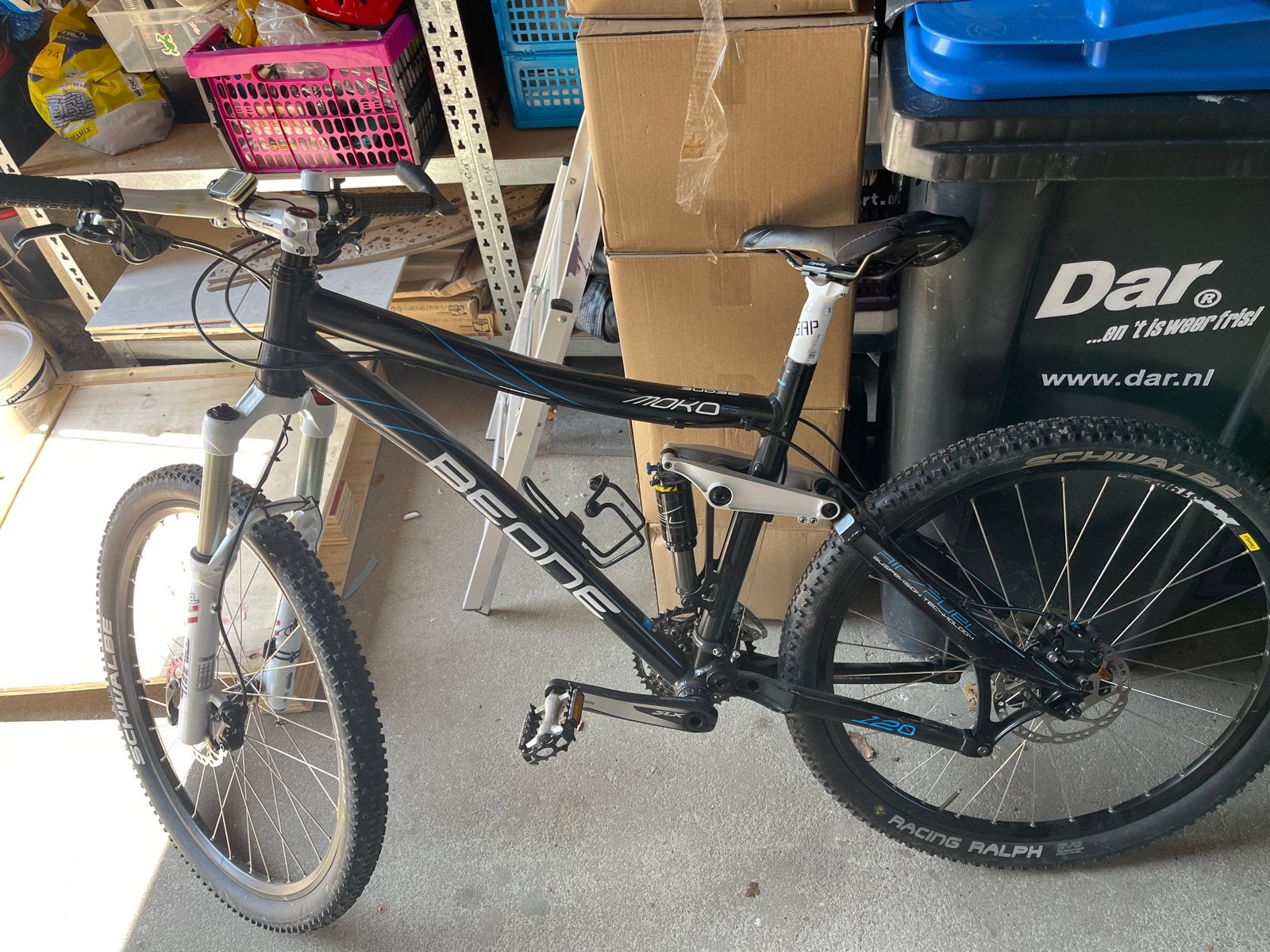 BeOne Moko FS mountainbike - Opknapper, Gebruikt, Schijfrem, 53 tot 57 cm, Ophalen