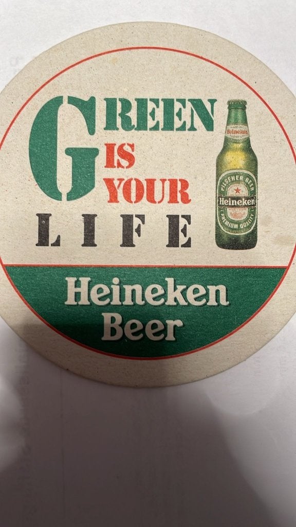 bierviltje heineken, Verzenden, Zo goed als nieuw, Viltje(s), Heineken