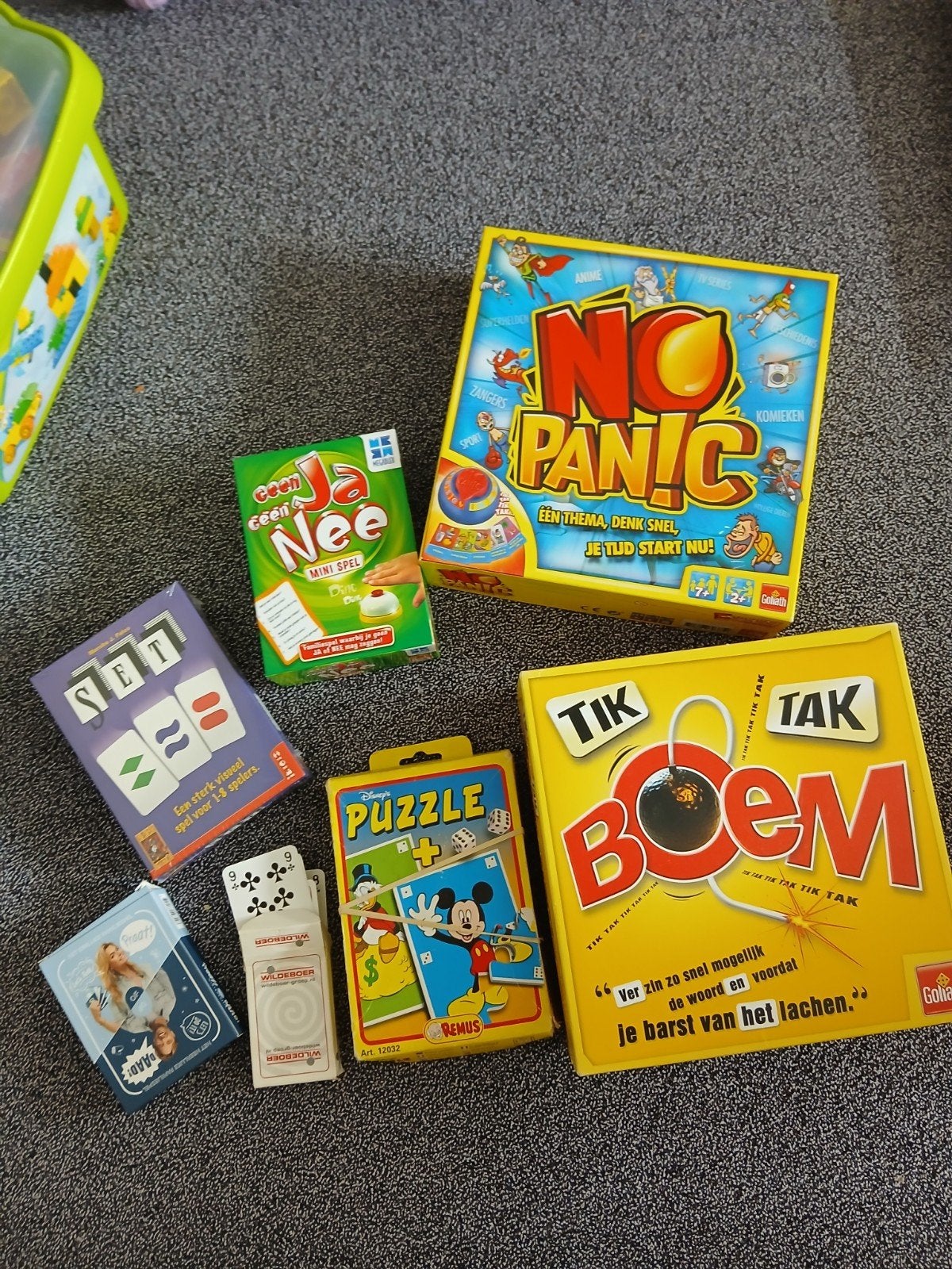 Diverse spelletjes -  MOET WEG, Een of twee spelers, Ophalen of Verzenden, Gebruikt, Goliath, 999 Games, Remus, Megableu