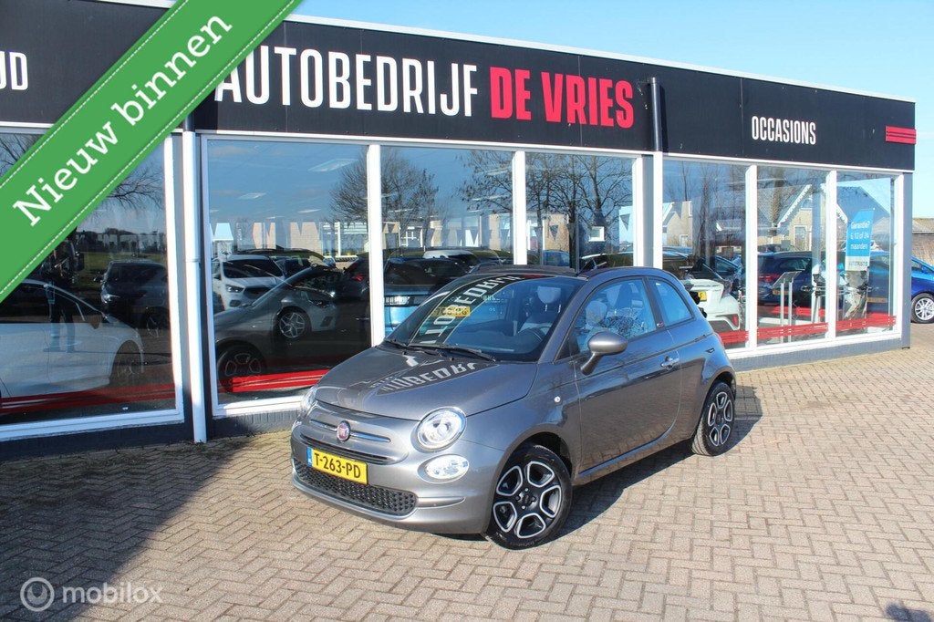 Fiat 500 Cabrio 1.0 Hybrid Airco/PDC/Carplay/Cruisecontrole, Euro 6, Cabriolet, 4 stoelen, Handgeschakeld