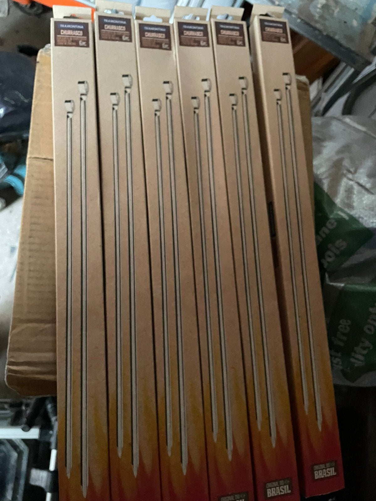 Tramontina bbq spiezen 40 cm pak a 6 stuks nieuw vanaf 4,50, Ophalen of Verzenden, Zo goed als nieuw