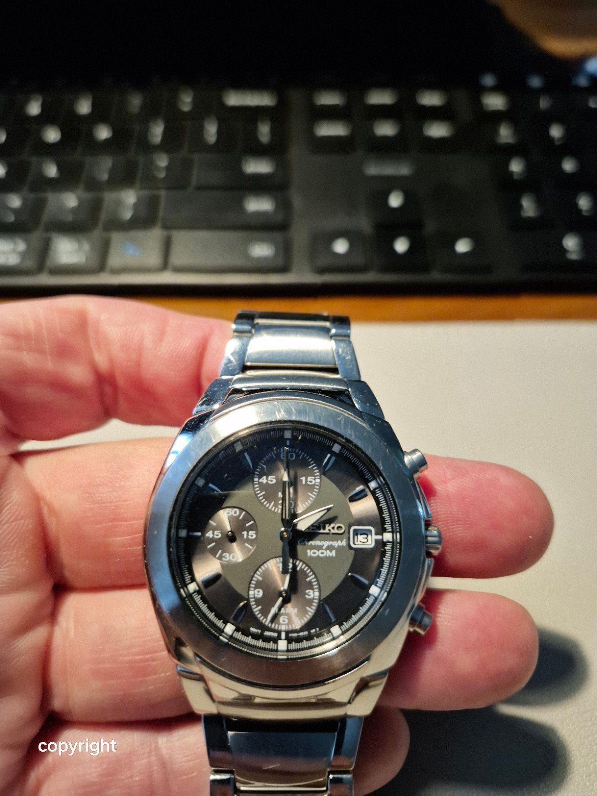 Seiko Chronograaf Polshorloge 100M - Gebruikt, Ophalen