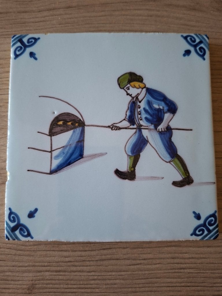 Tegel Tichelaar Makkum, afbeelding bakker, Ophalen of Verzenden