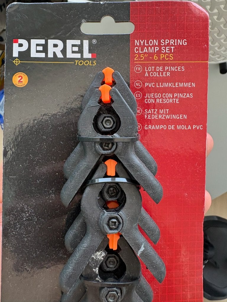 PEREL Tools PVC Lijmklemmen Set - 6 stuks, Ophalen of Verzenden, Nieuw, Klem, Overige merken