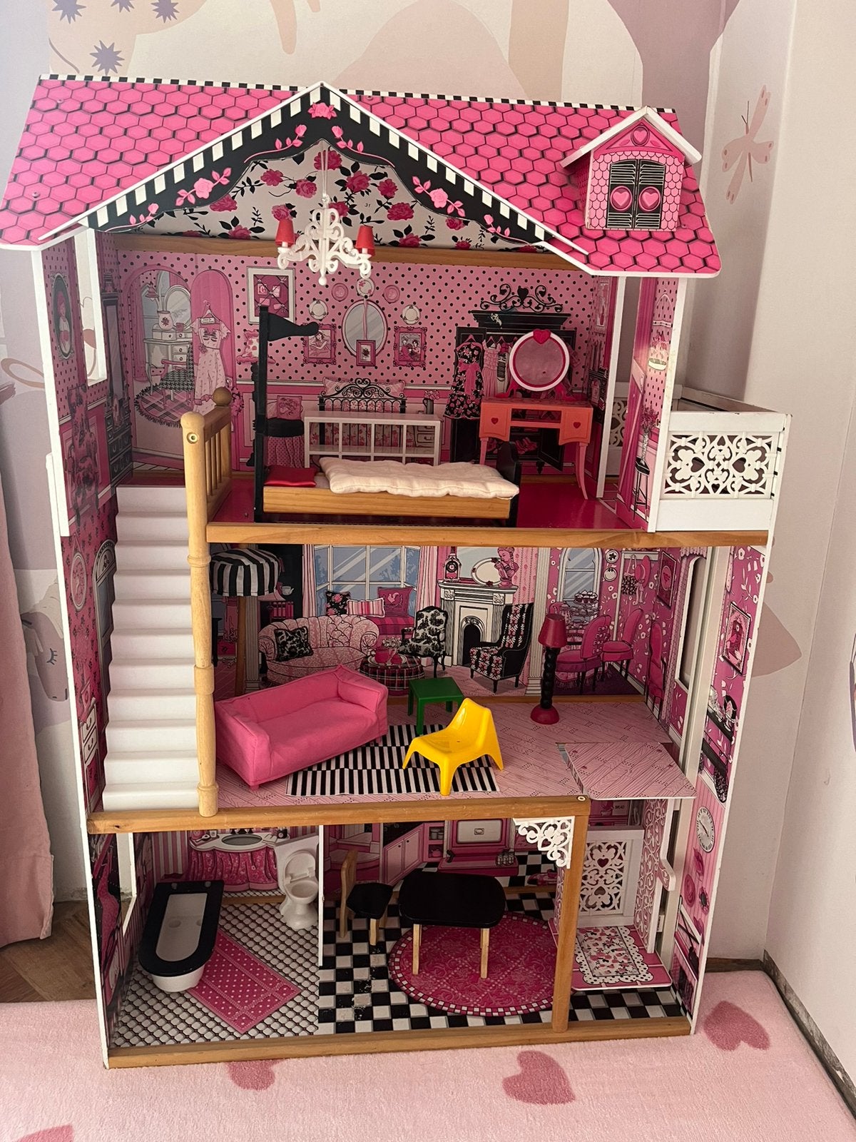 Kidkraft groot poppenhuis Amelia, Ophalen, Zo goed als nieuw, Poppenhuis