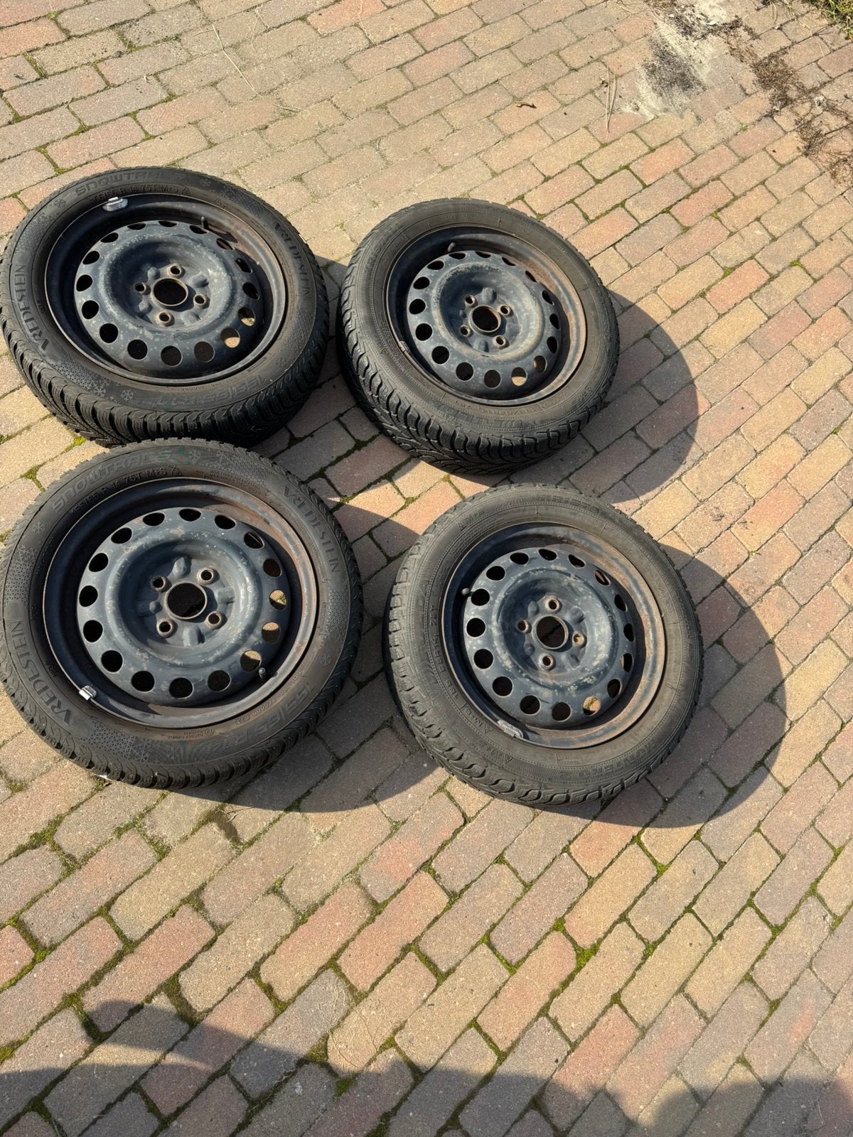 Winterbanden 155/65 r14 6,5mm Kia Picanto & Citroën C1, Ophalen, Gebruikt