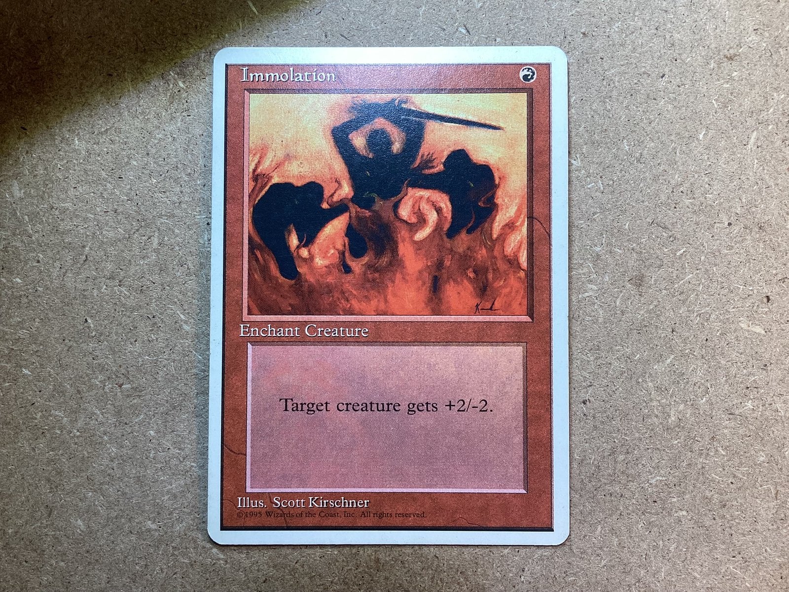 1x Immolation (Good), Ophalen of Verzenden, Gebruikt, Losse kaart