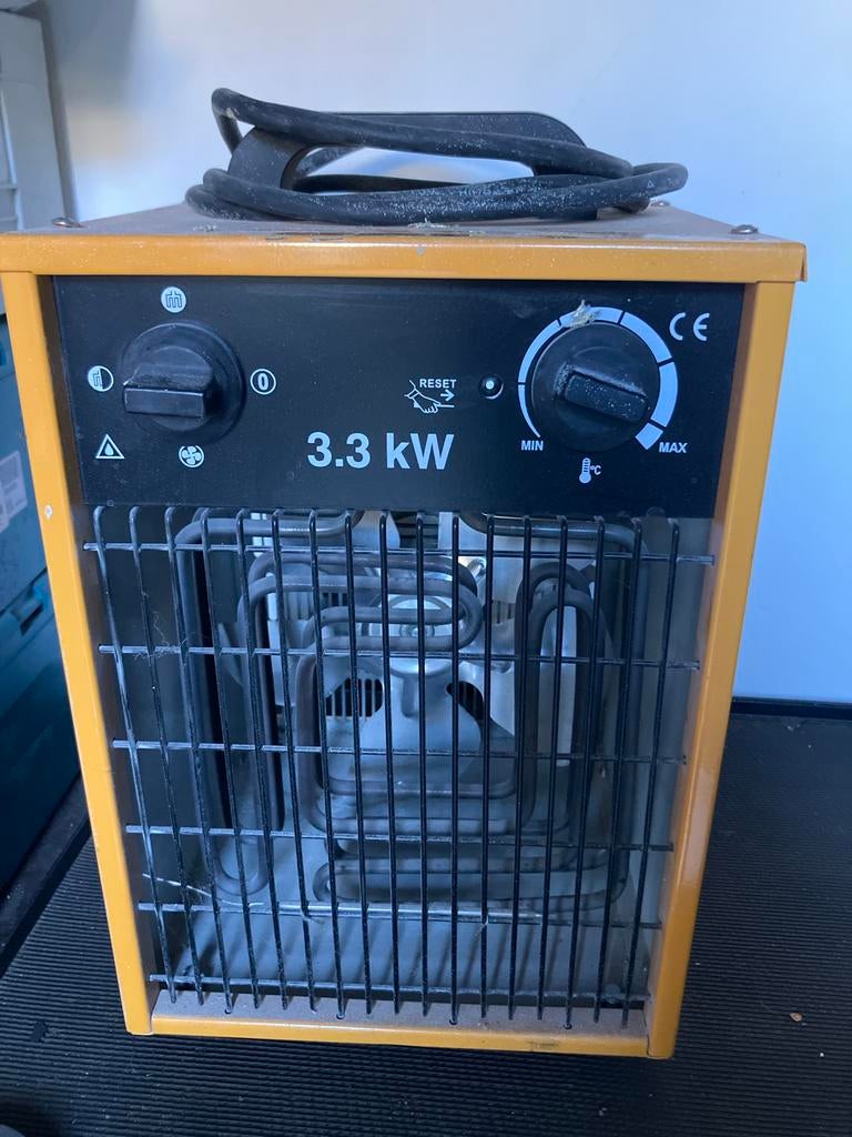 Elektrische kachel 3.3 kW, Ophalen, Gebruikt, 800 watt of meer, Kachel