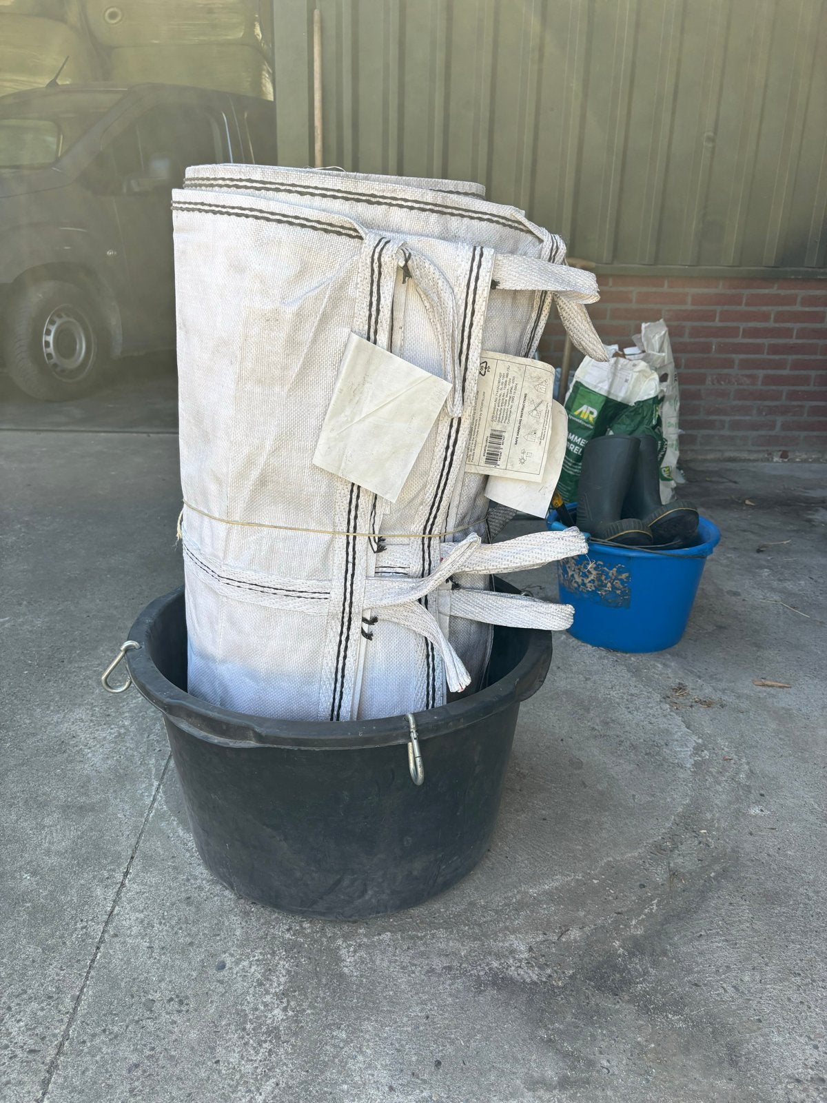 Stortslurf / stortkoker 9 meter met vultrechter, Ophalen of Verzenden