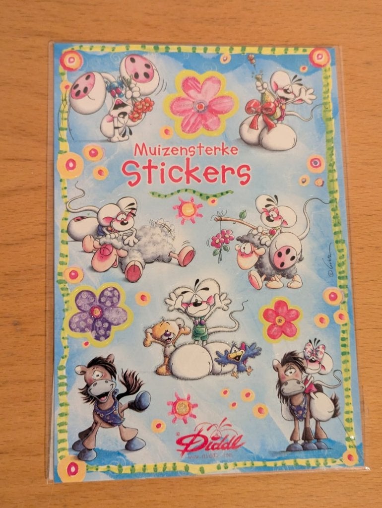Diddl stickervel, Ophalen of Verzenden, Diddl, Nieuw, Papier, Kaart of Schrift