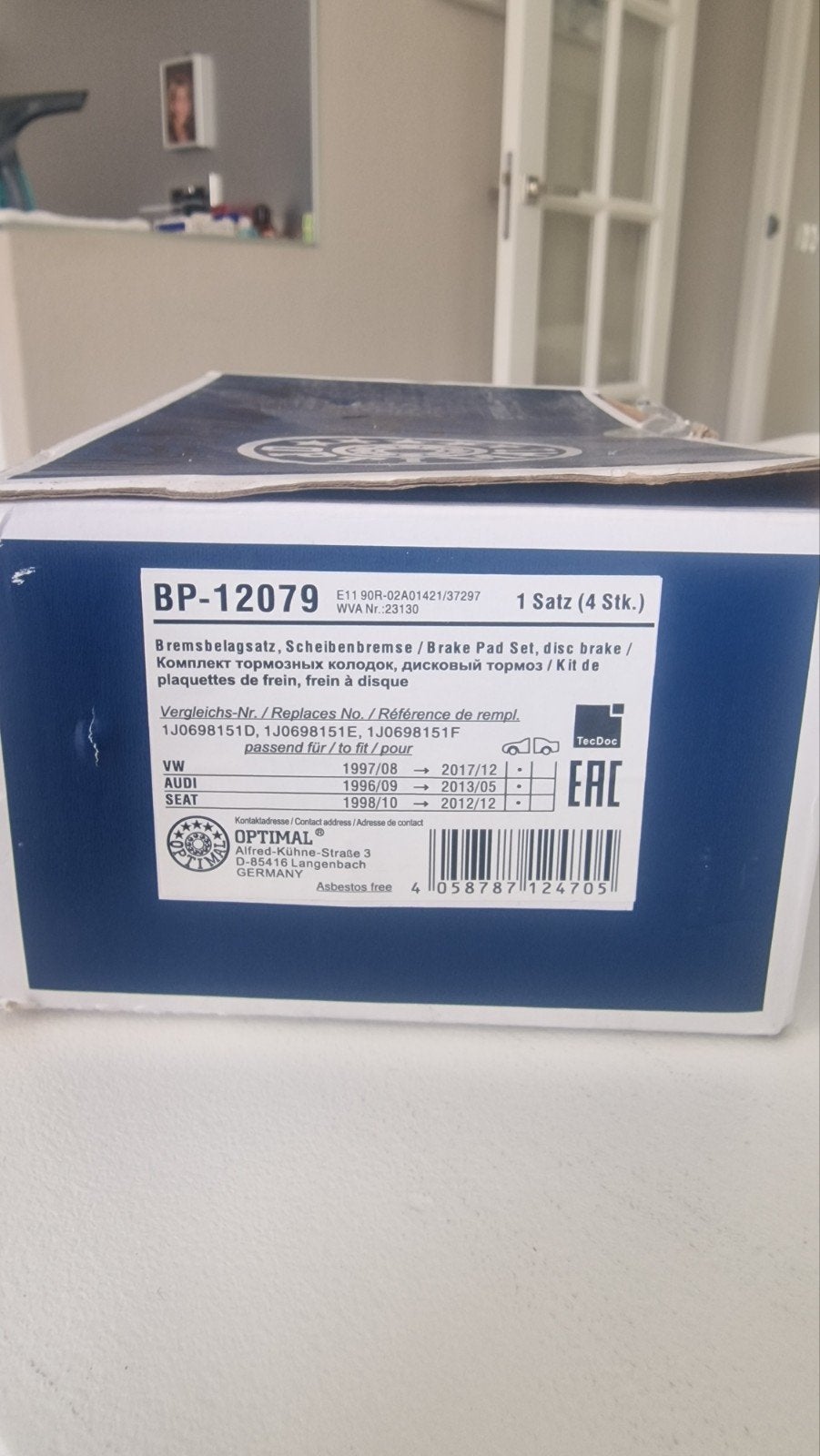 Nieuwe remblokken set voor VW, Audi, Skoda, Seat, Auto-onderdelen, Ophalen of Verzenden, Nieuw, Seat