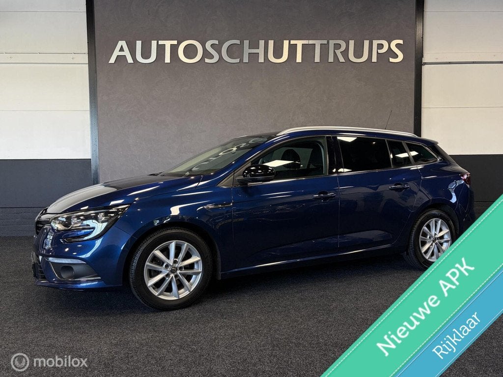 Renault Megane Estate 1.2 TCe Limited CLIMA / CRUISE / NAVIG, Voorwielaandrijving, Gebruikt, 4 cilinders, Blauw