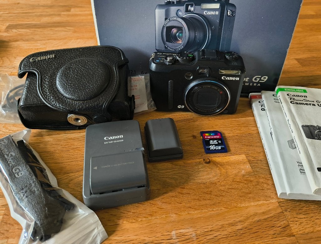 Canon PowerShot G9, Audio, Tv en Foto, Geheugenkaart, Canon, 12 megapixels, Ophalen of Verzenden