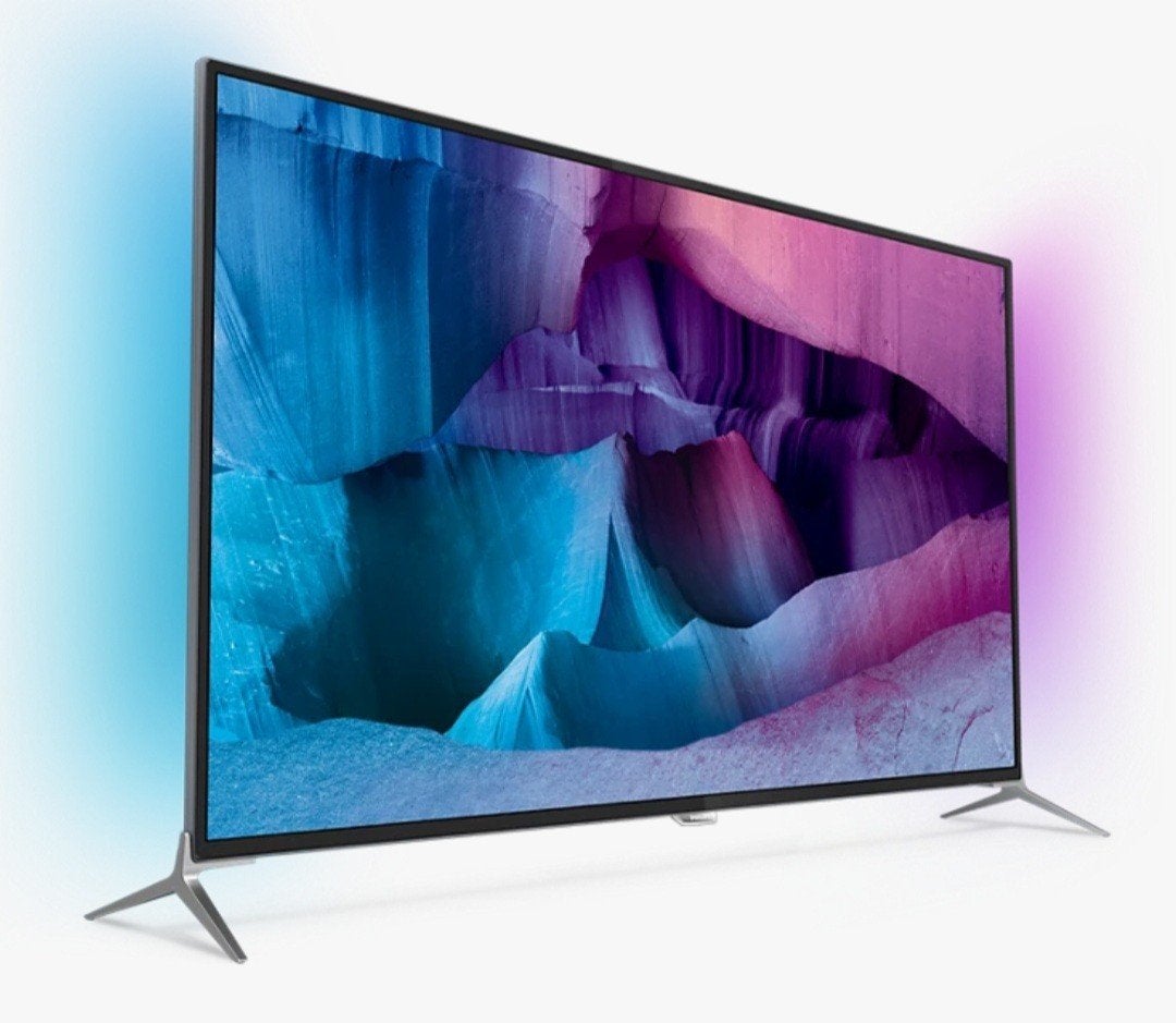 Ultradunne Philips 4K UHD Android TV 43 inch met Ambilight, Audio, Tv en Foto, Televisies, Ophalen, Philips, Gebruikt, 50 Hz