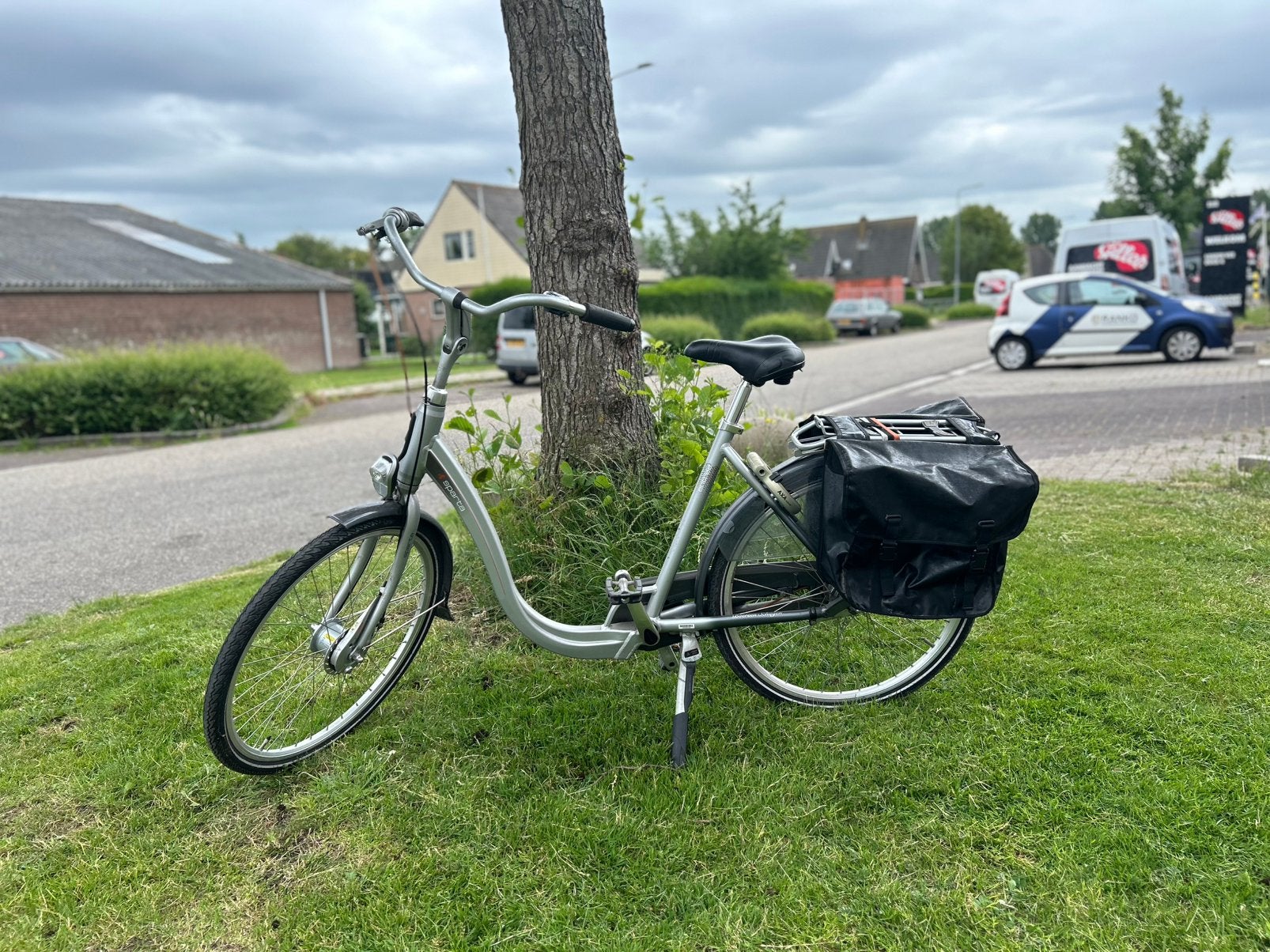 Damesfiets lage instap - Sparta Entree comfort bike, Ophalen, Gebruikt, Terugtraprem, Versnellingen