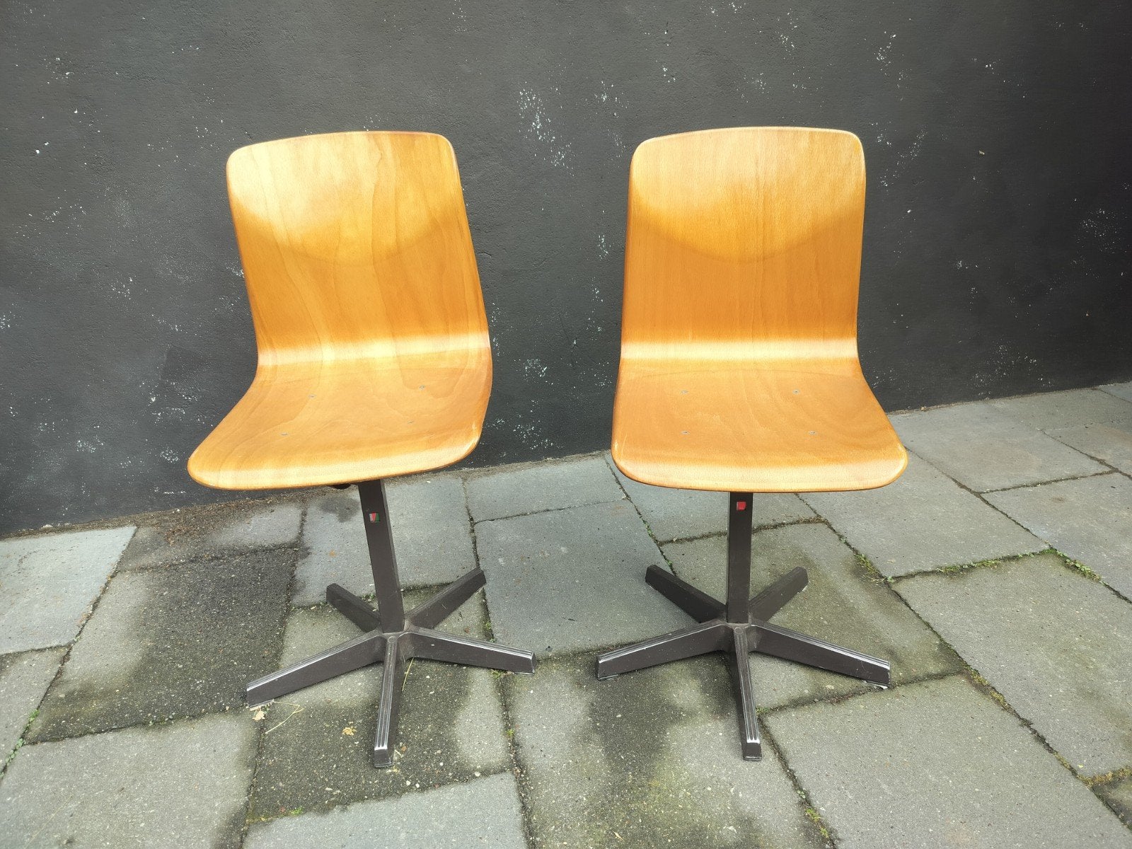 Vintage schoolstoelen - In hoogte verstelbaar, Ophalen, Gebruikt, Stoel(en)