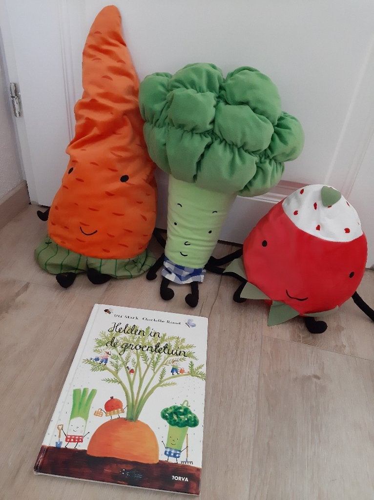 Knuffels met boek, Kinderen en Baby's, Overige typen, Ophalen of Verzenden, Zo goed als nieuw, Middelgroot (20 tot 80 cm)