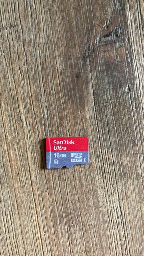 SanDisc 16gb, Audio, Tv en Foto, MicroSDHC, Gebruikt, Sandisk, Ophalen of Verzenden