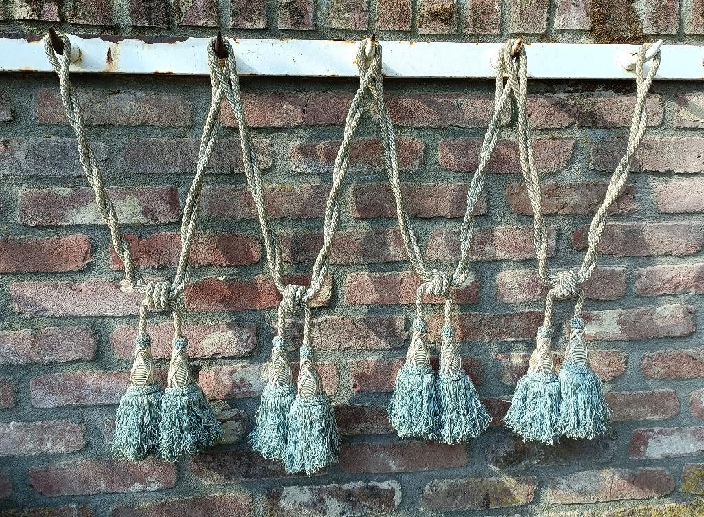 Diverse vintage embrasse gordijnkoorden BEKIJK FOTO'S (RL12), Gebruikt, Overige kleuren, Minder dan 100 cm, 50 tot 100 cm