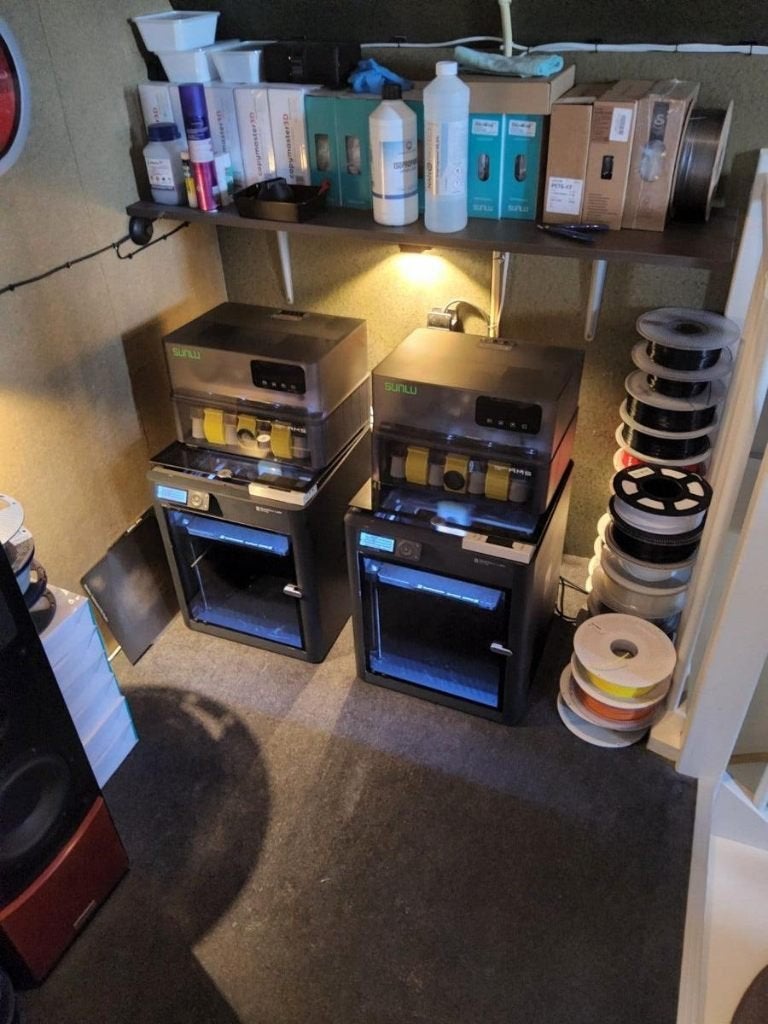 2x Bambu Lab P1S met Sunlu filament dryers en spareparts, Computers en Software, 3D Printers, Ophalen, Nieuw