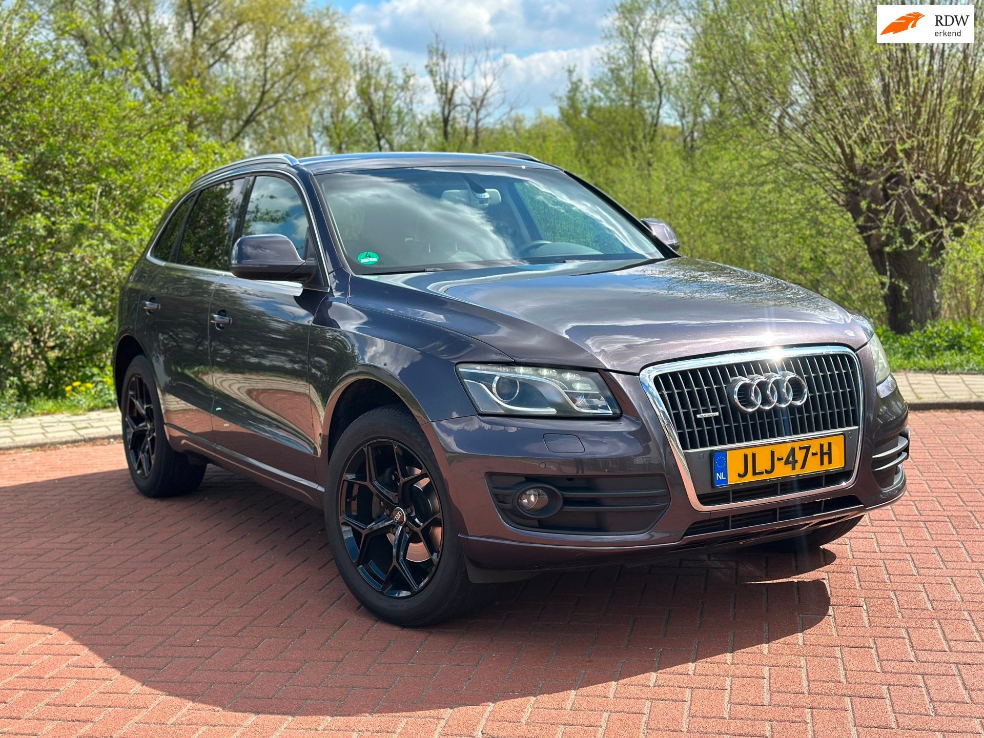 Audi Q5 2.0 TFSI quattro Automaat/CarPlay/Leer, Automaat, Gebruikt, Beige, Leder