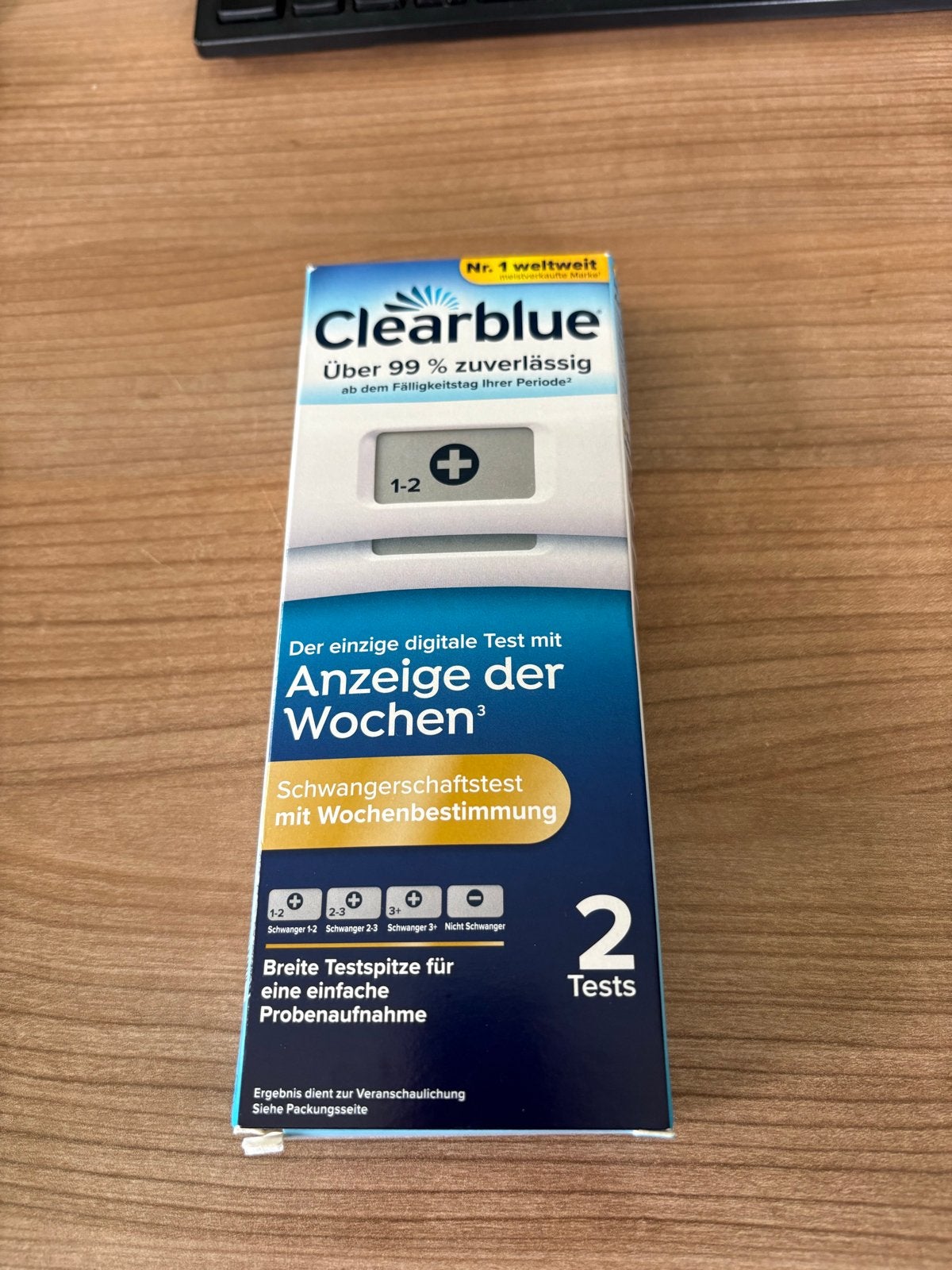 Clearblue Zwangerschapstest met Wekenindicator, Ophalen of Verzenden, Nieuw