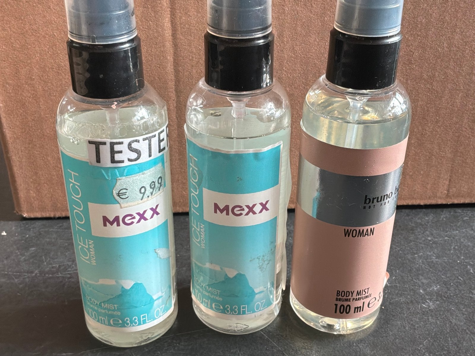 Mexx Ice Touch & Bruno Banani Body Mist - 3 stuks, Ophalen of Verzenden, Gebruikt