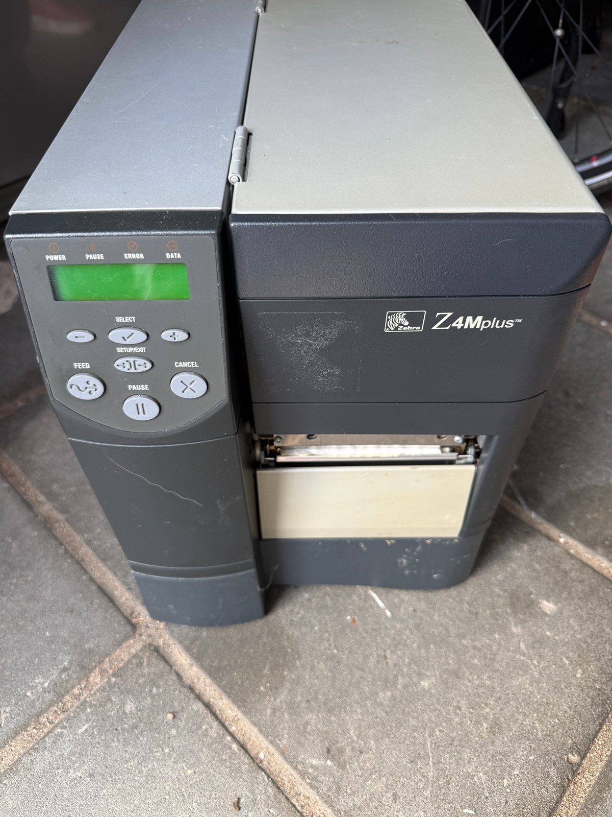 Zebra Z4M plus, Ophalen, Gebruikt