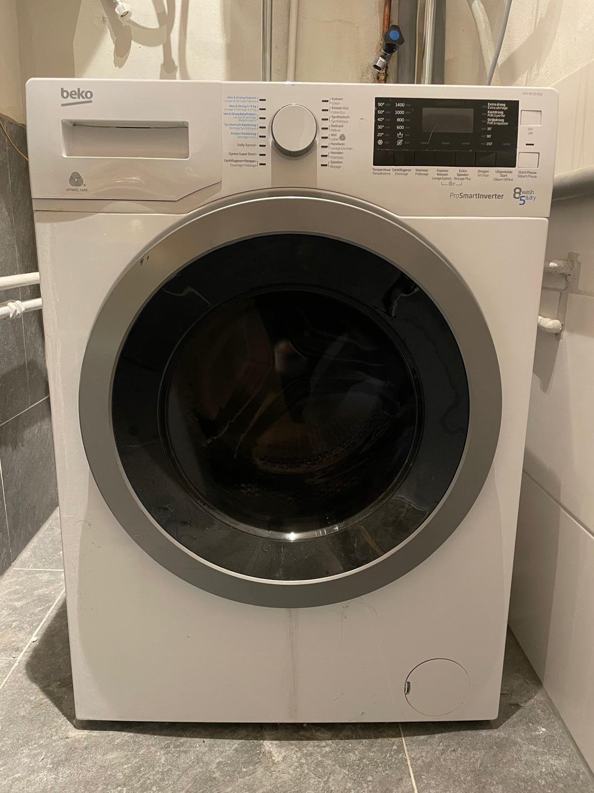 Beko ProSmartInverter 8kg, Witgoed en Apparatuur, 8 tot 10 kg, Ophalen, Gebruikt, 85 tot 90 cm