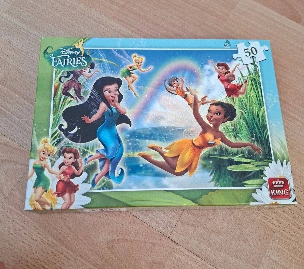Disney Fairies puzzel 50 stukjes - King, Ophalen, 10 tot 50 stukjes, Zo goed als nieuw, 4 tot 6 jaar