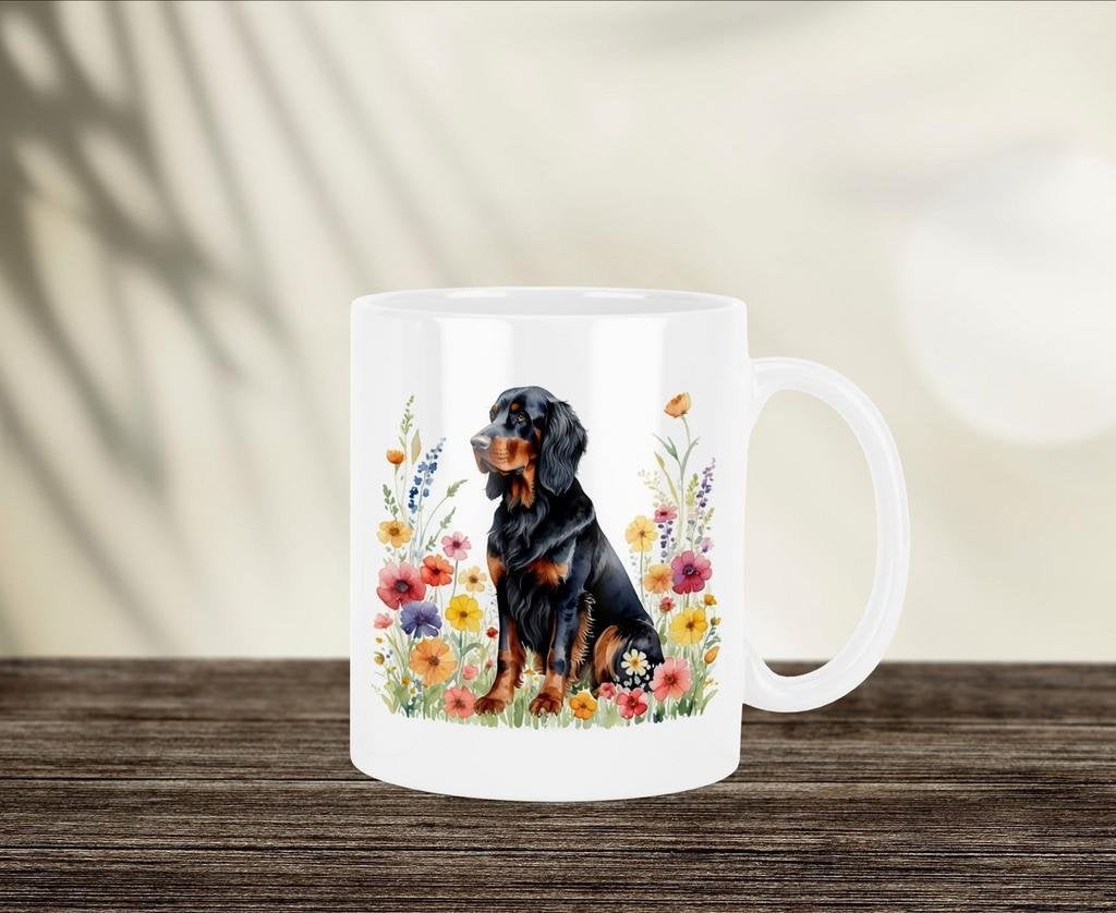 Gordon Setter Aquarel mok, Verzenden, Nieuw, Overige stijlen, Kop(pen) en/of Schotel(s)