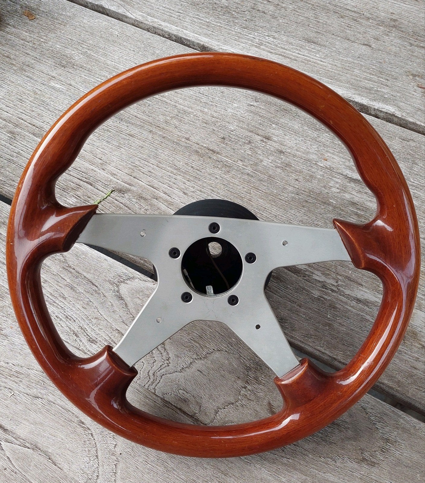Vintage 4 spaaks houten sportstuur, Ophalen of Verzenden, Alfa Romeo