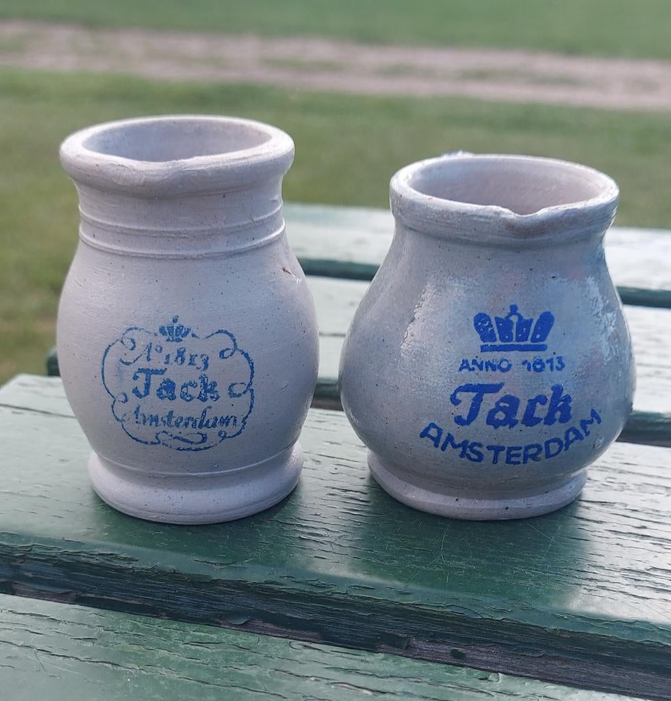Azijnkannetjes van fa. Tack amsterdam, Antiek en Kunst, Ophalen of Verzenden