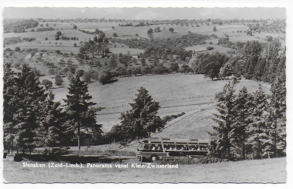 Slenaken Panorama ansichtkaart B7408 uit 1962, Ophalen of Verzenden, 1960 tot 1980, Gelopen
