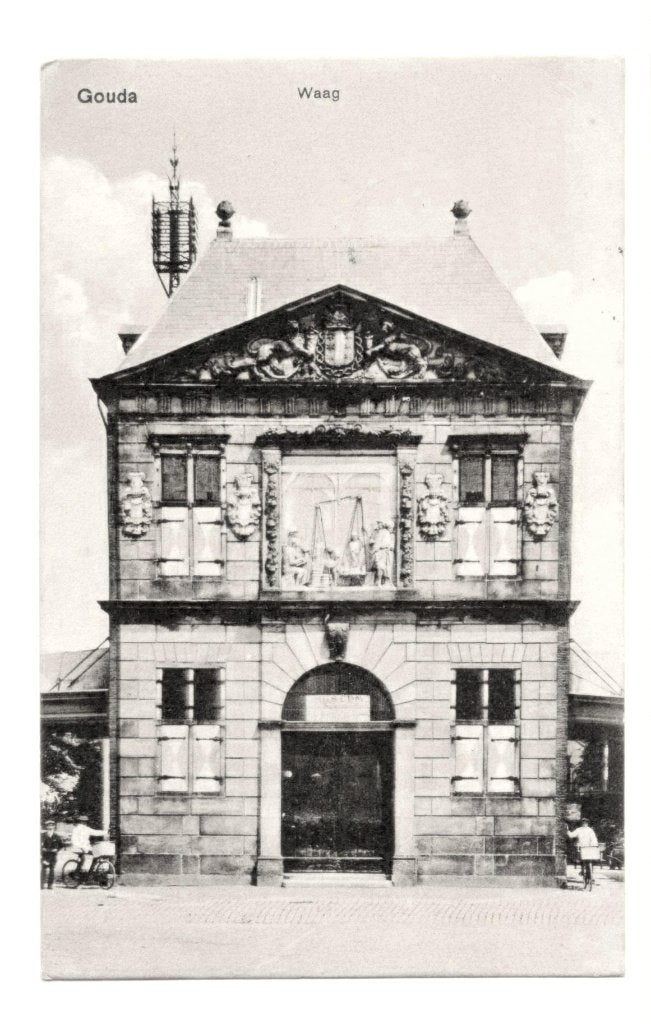 Gouda drie oude kaarten, Ophalen of Verzenden, Voor 1920, Gelopen, Zuid-Holland