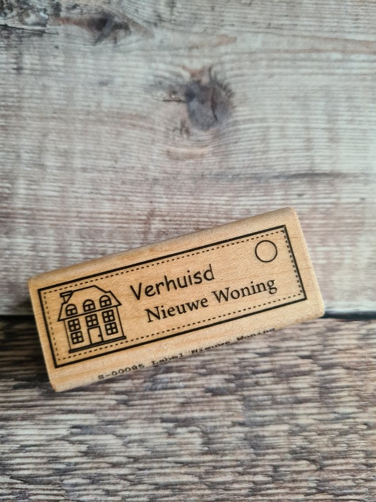 Ludiec Different Colors stempel Nieuwe Woning NIEUW, Hobby en Vrije tijd, Stempelen, Ophalen of Verzenden, Nieuw, Houten stempel