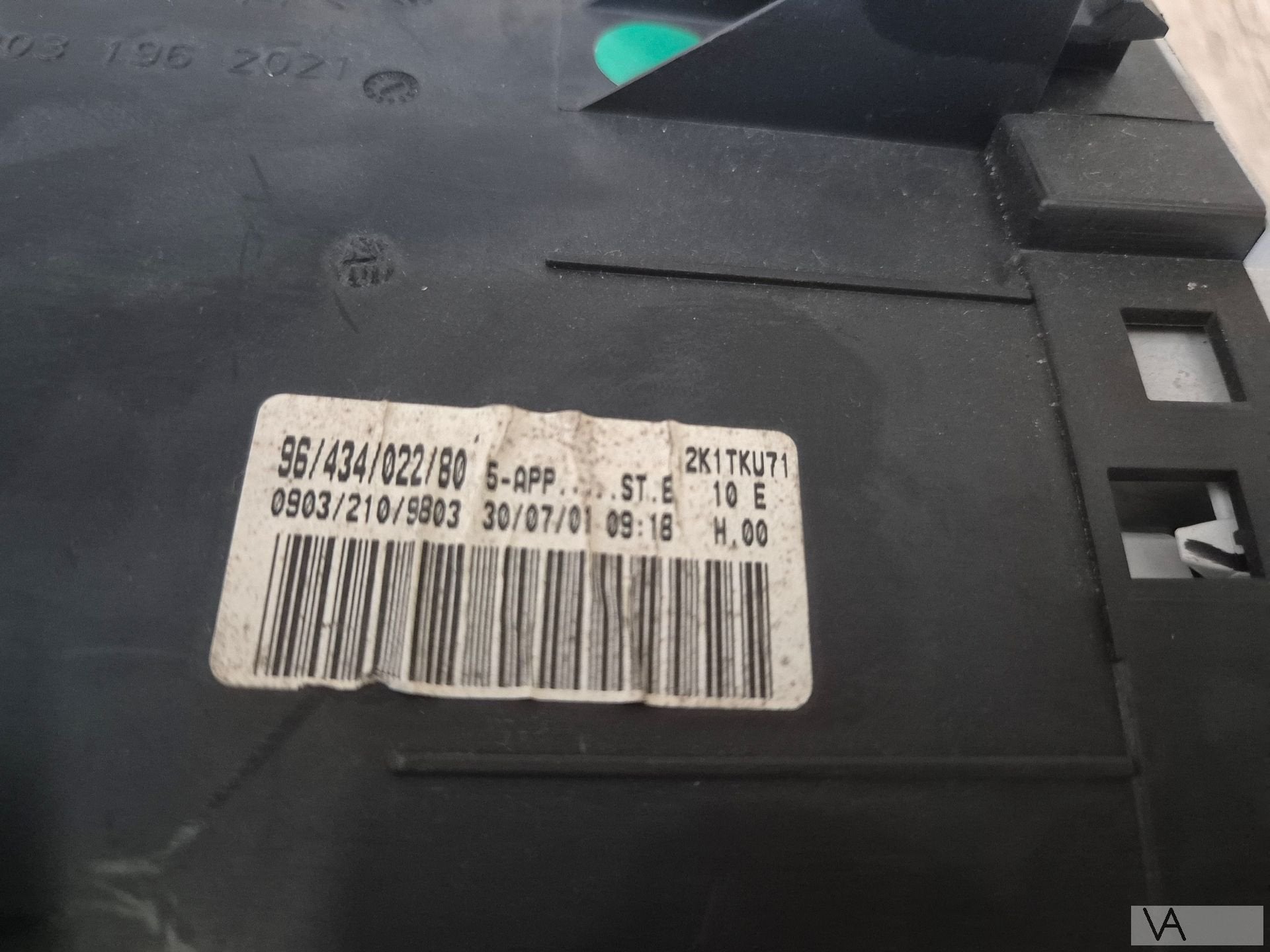 Tellerklok cockpit van Peugeot 206 1998 - 2002 9643402280, Gebruikt, -, -, Ophalen of Verzenden