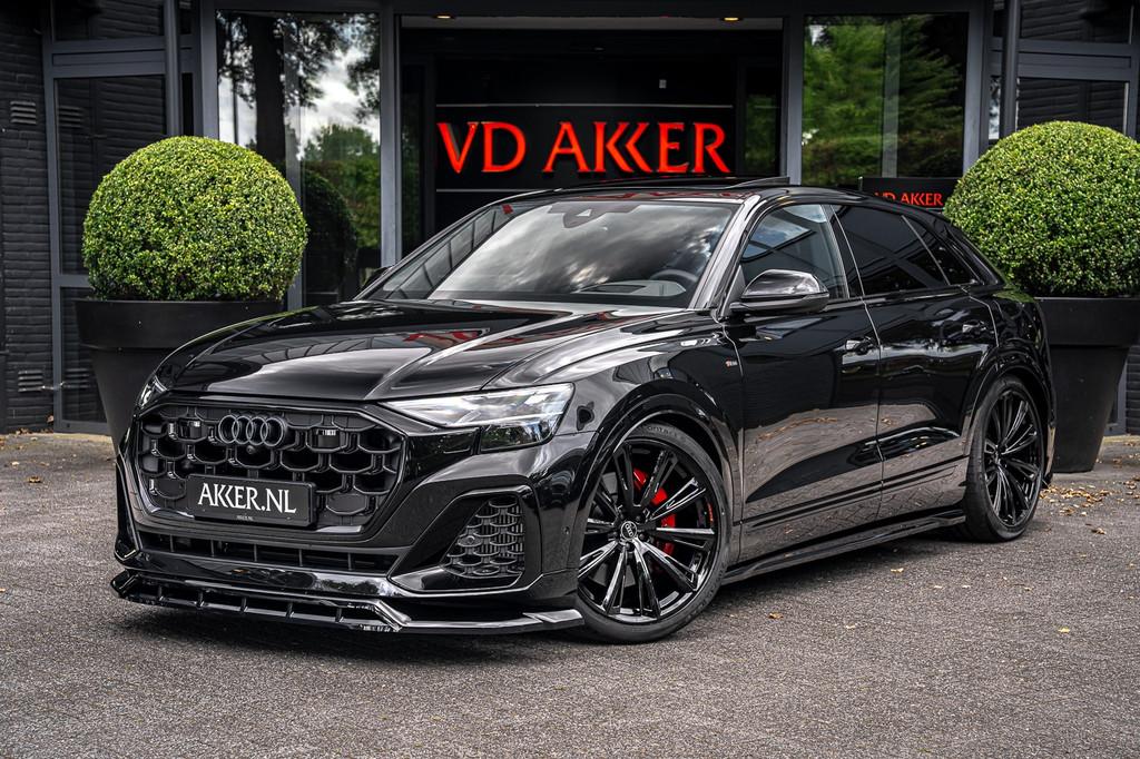 Audi Q8 55 TFSIe Quattro | NP.151k | Massage | 4Wsturing | A, Auto's, Automaat, Gebruikt, Zwart, 394 pk